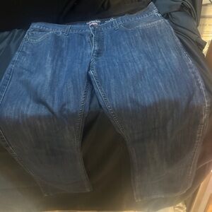 Levi's Dark Blue Straight Leg Mens Jeans-Denizen 218-size 40x32-#515